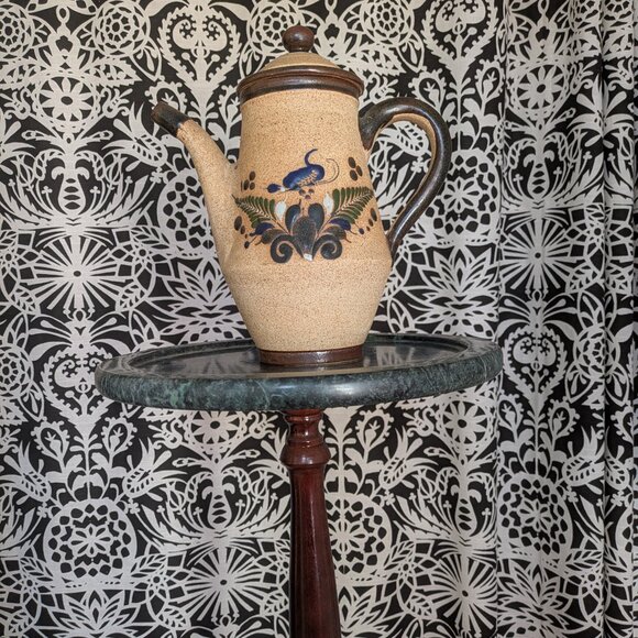 9" Netzi Pottery Teapot Mexico - Picture 4 of 6